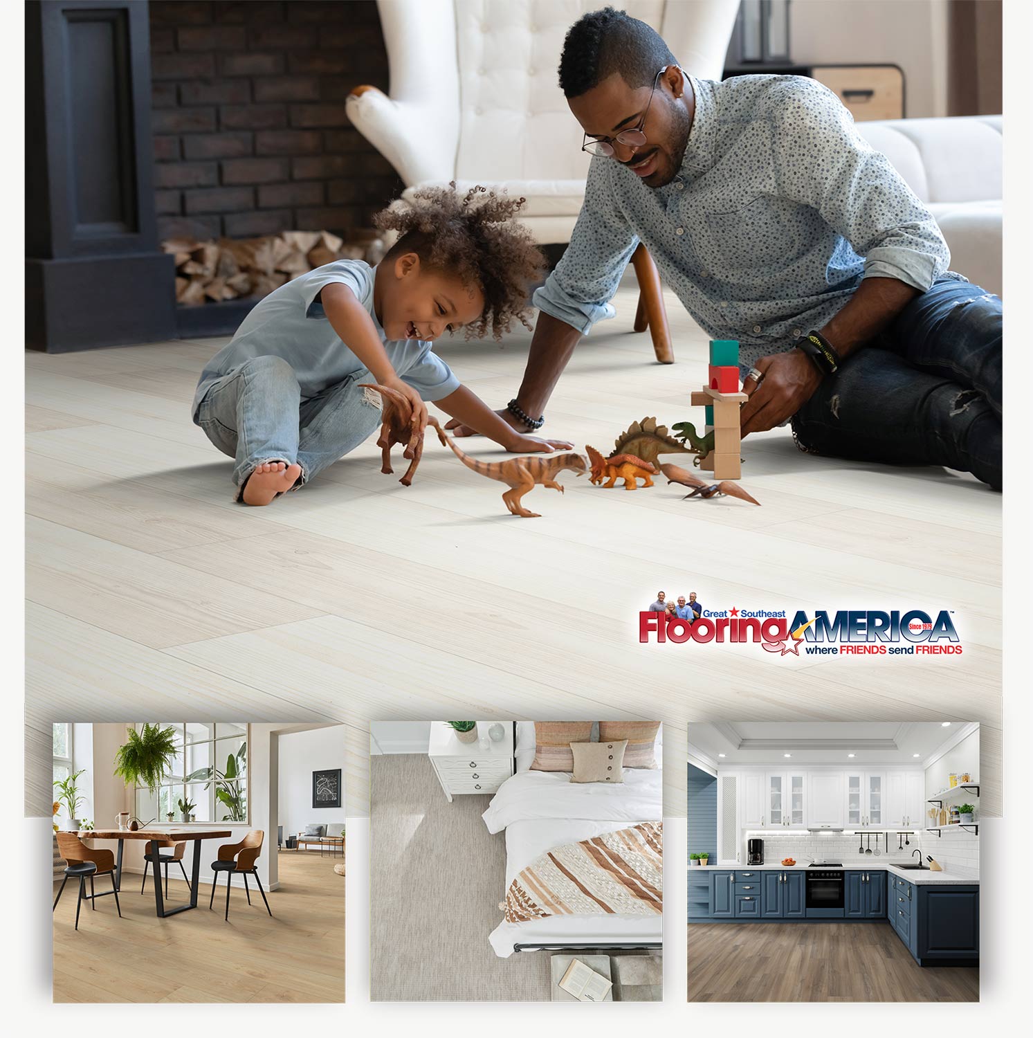 Great Southeast Flooring America Collage