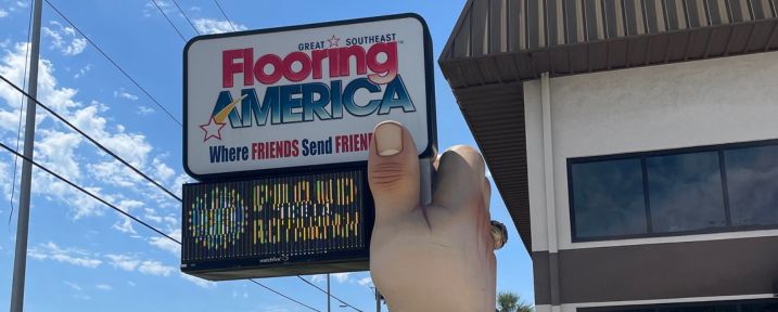Great Southeast Flooring America sales team in showroom