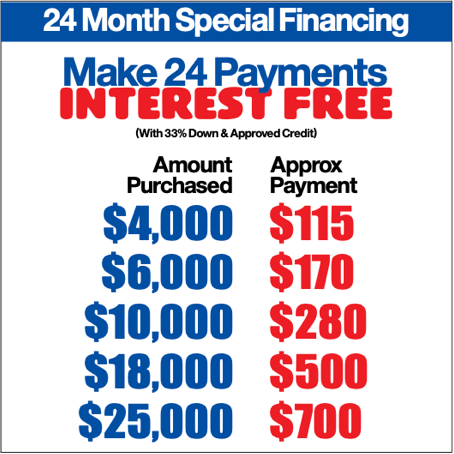 24 Month Special Financing