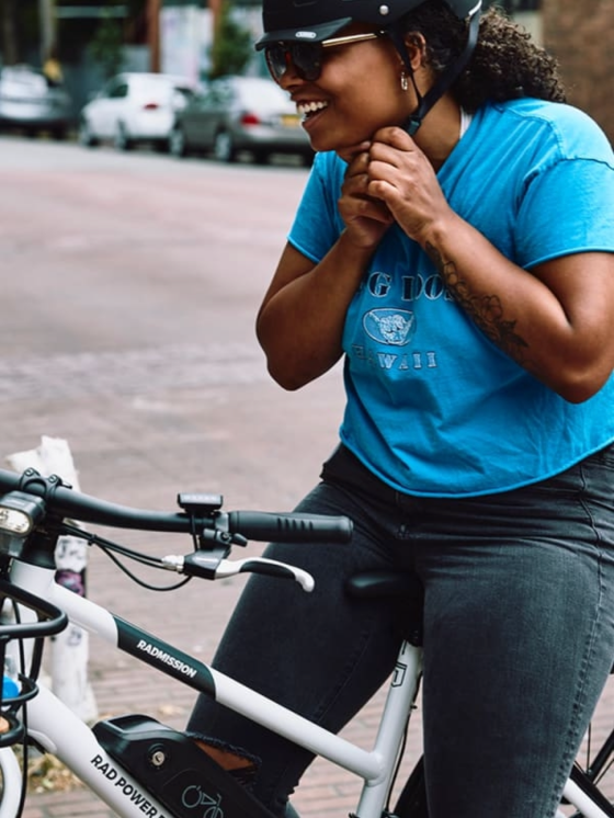 Woman on Bike