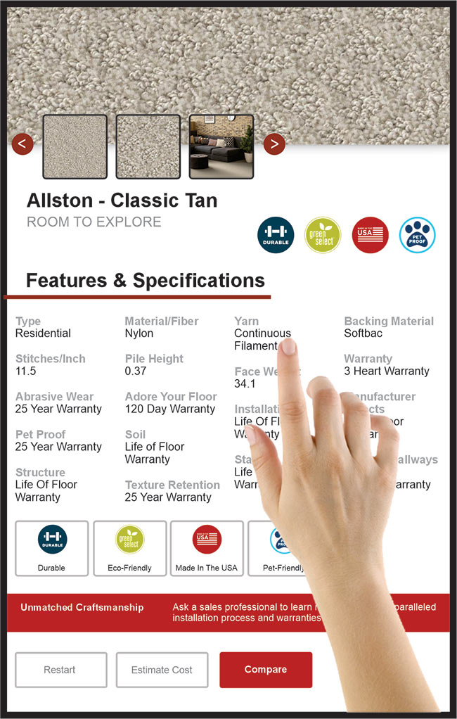 Southeast Flooring America showroom