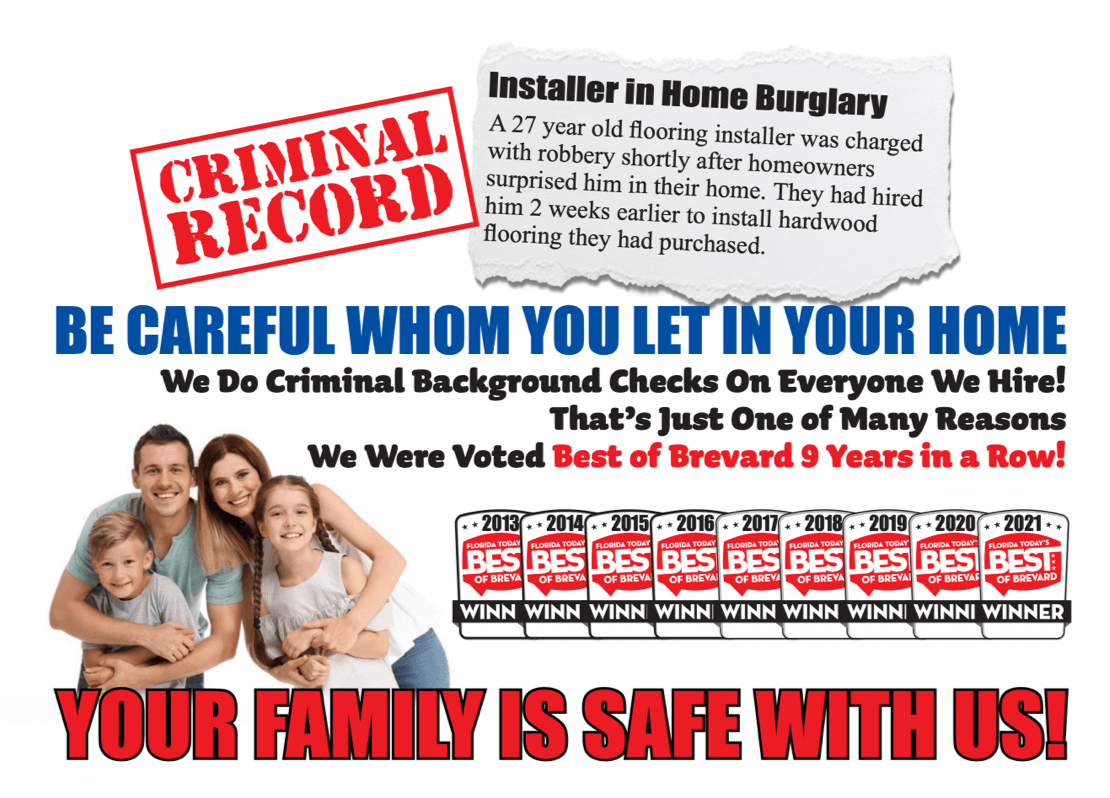 Your Family is Safe With Us!