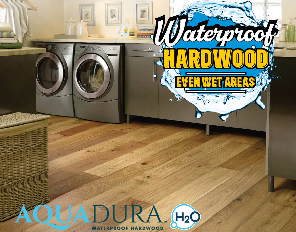 Waterproof Hardwood Even Wet Areas Aqua Dura H20