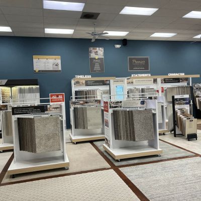 carpet showroom in Melbourne, FL, carpet displays