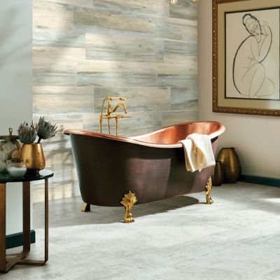 waterproof tile flooring in a luxurious Melbourne, FL, bathroom